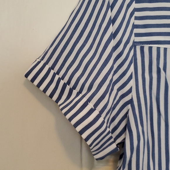 Blue White Stripe Top - Picture 4 of 4